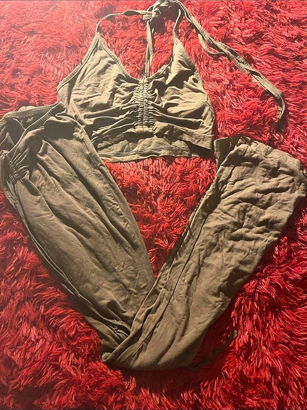 Ruched brown Two-Piece